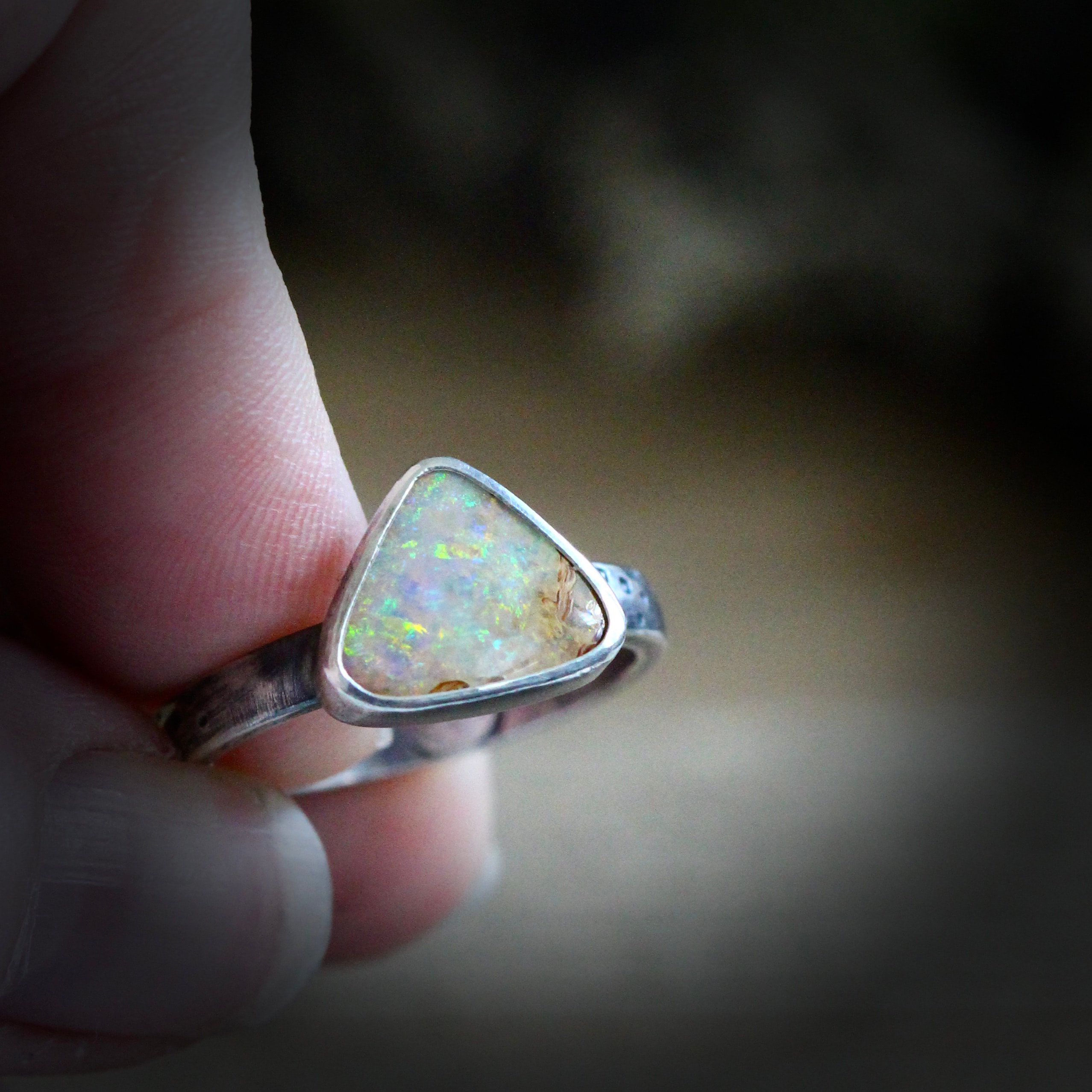 Bell's Vision Memorial Opal Ring – Cotton Street Art Company